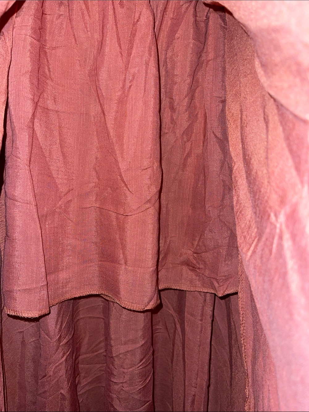Women's Rust Orange Maxi Skirt - Elastic Waist - Picture 2 of 3
